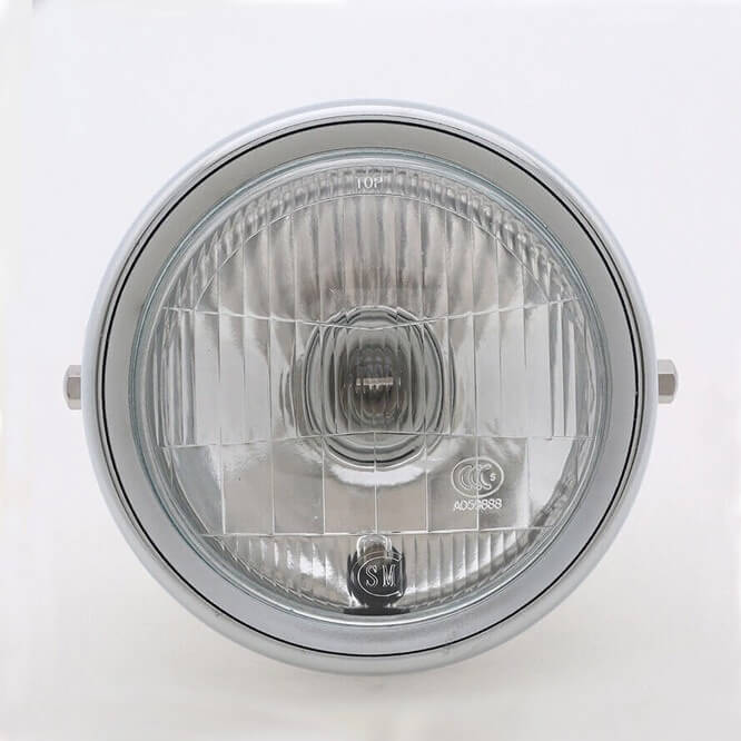 Motorcycle headlight assembly (including bulb)