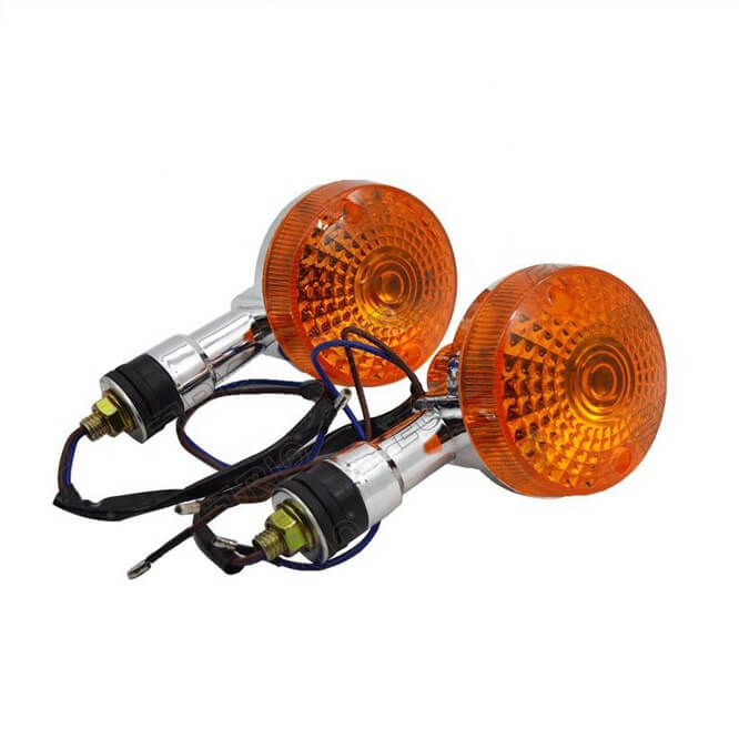 Motorcycle indicator lights, taillights and headlights