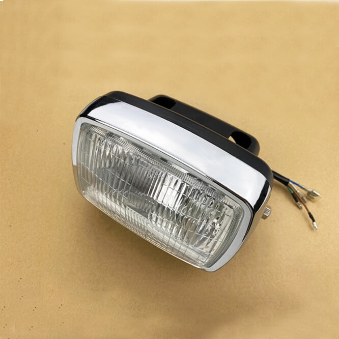 Motorcycle headlight kit   Square-shaped headlight