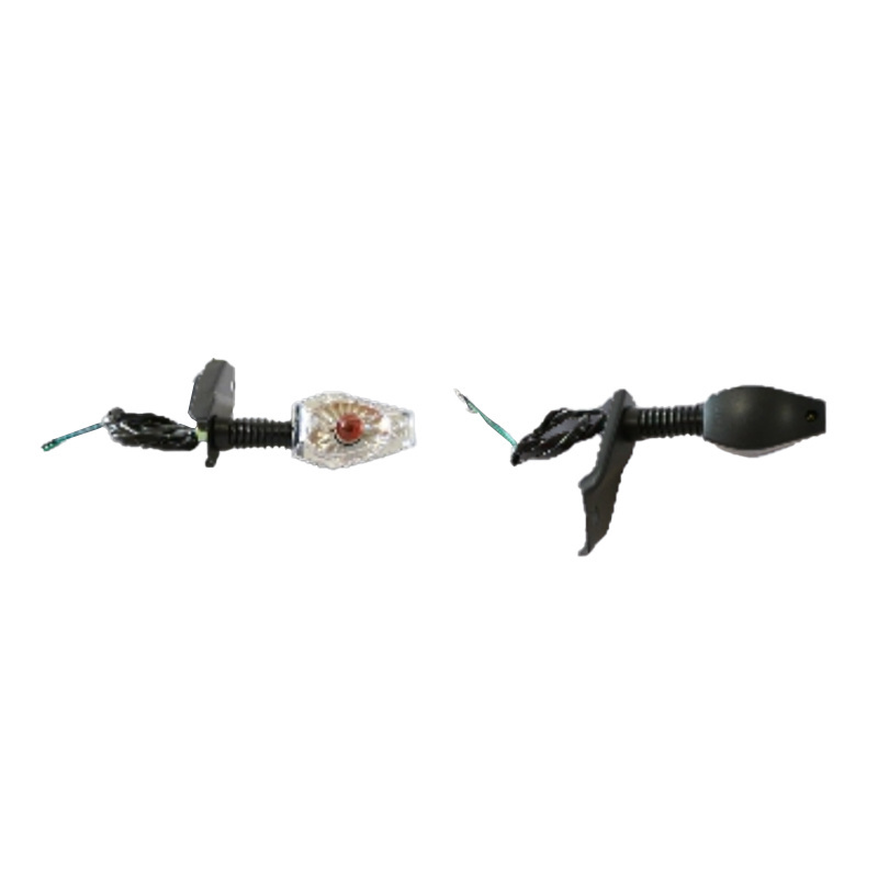 Ruishuang Turn Signal with Bracket (White, Bulb, Orange)
